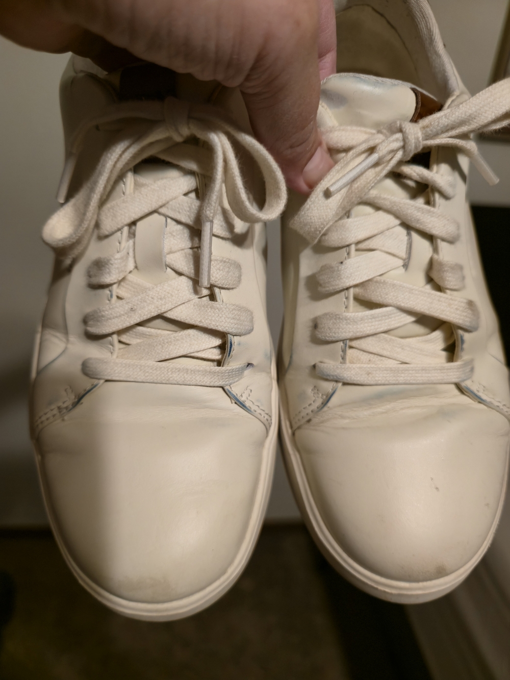 Cole Haan Cream Lace-Up Sneakers